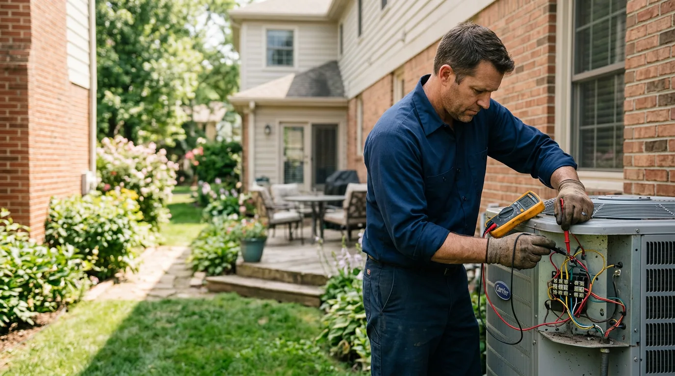 HVAC technician working near Industry, TX